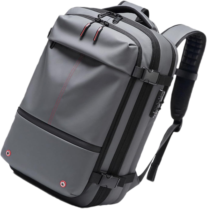 Air Vacuum Backpack – Expandable 60L Waterproof Travel Pack with Laptop Compartment – Trivora