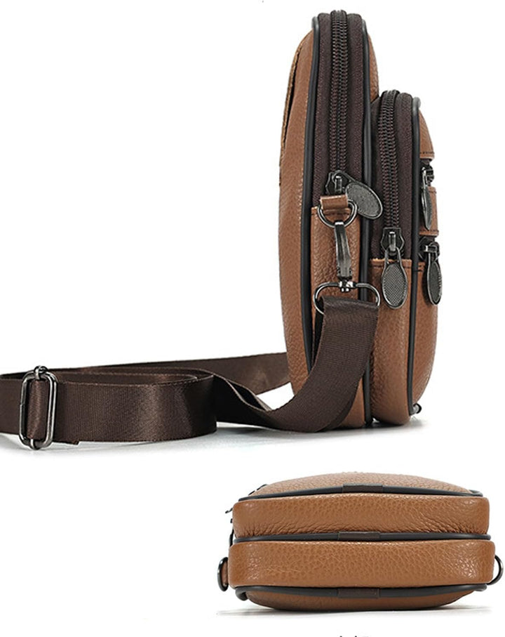 Genuine Leather Multi-Purpose Crossbody & Travel Waist Bag
