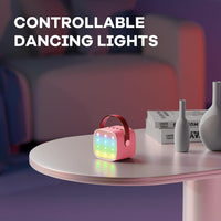 Portable Mini Karaoke Machine with Bluetooth Speaker & 2 Wireless Mics – Veylo