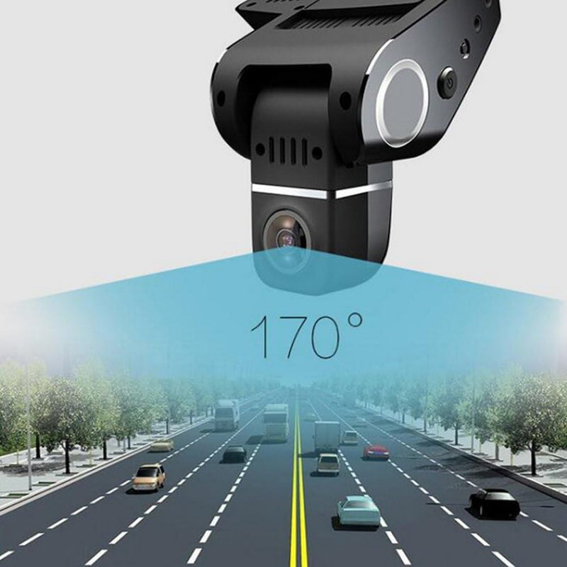 WiFi Hidden Dash Cam 1080P with 170° Wide Angle and G-Sensor