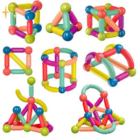 64-Piece Magnetic Building Blocks - Creatix-State of Style