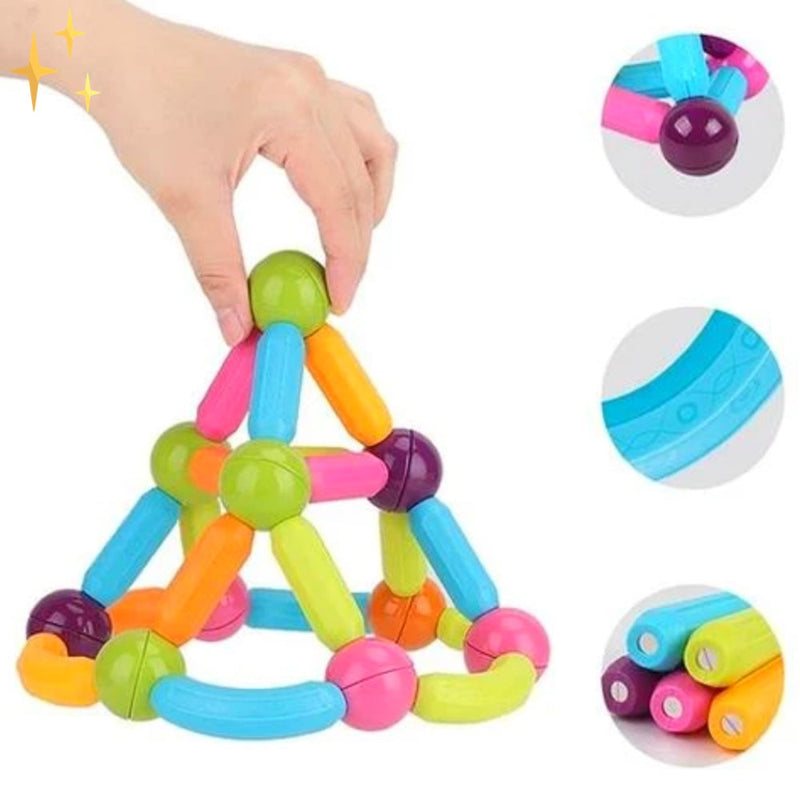 64 Pieces Magnetic Building Blocks - Creatix-State of Style