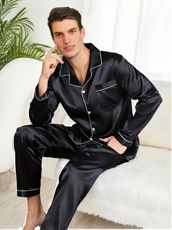 Men's Satin Pyjamas – Adrian