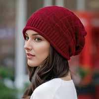 Ladies' knitted beanie, lightweight & elastic for spring and autumn – Alina