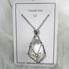 Iris Small Natural Crystal Pendant Necklace