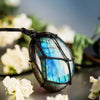 Mystical Labradorite Dragonheart Necklace - Aris