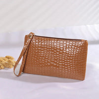 Fashionista's Crocodile Wristlet Bag