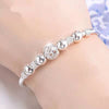 SHIMMERING SILVER LUCK BEAD BRACELET