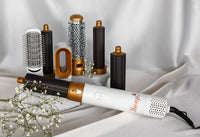 7-in-1 Hair Dryer Brush & Airstyler – Lyra-Gold/white-No storage case - only basic set-State of Style