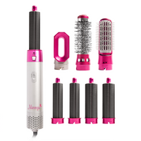 7-in-1 Hair Dryer Brush & Airstyler – Lyra-Pink-No storage case - only basic set-State of Style