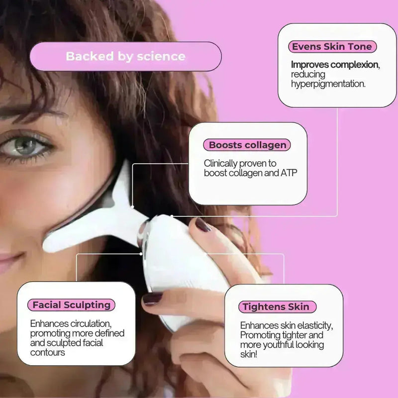 7-in-1 LED Face Firming & Massage Tool – Vénera-White-State of Style