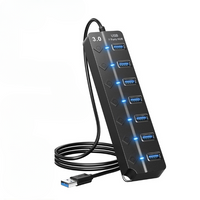 7-Port USB 3.0 High-Speed Hub with Power Switch & Long Cable (Buy 1, Take 1 FREE)-4-P all 3.0 30cm-State of Style