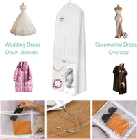 Full-Length Wedding Dress Storage Set – Dustproof Bridal Gown Cover (1+1 FREE)