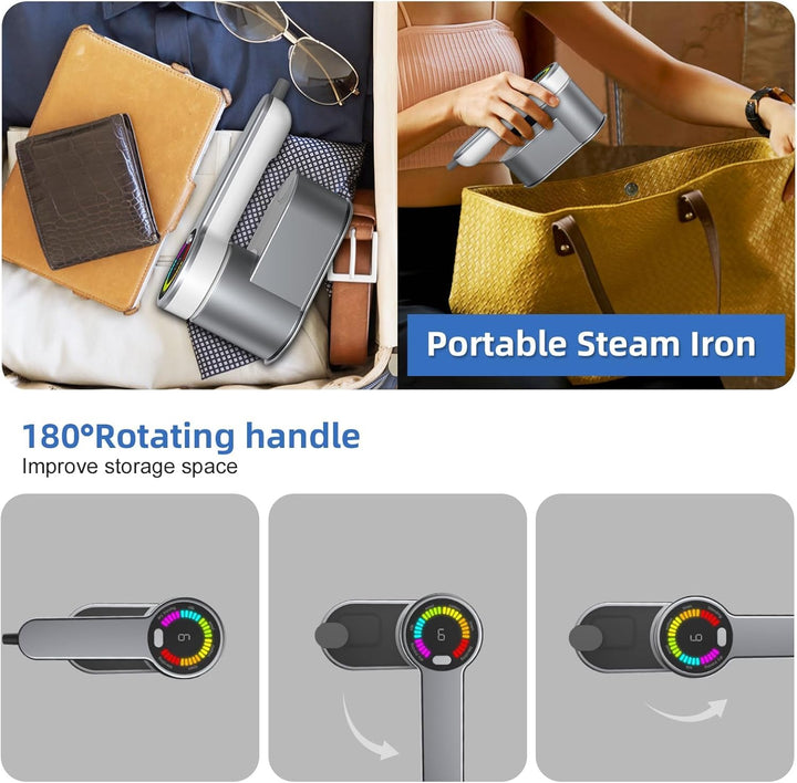 Portable Travel Steamer Iron 1200W with 6 Modes and AU Plug