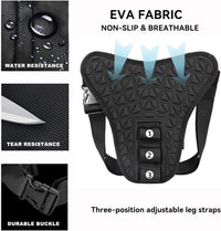 Tactical Motorcycle Leg Bag with Waterproof EVA Shell & Expandable Storage