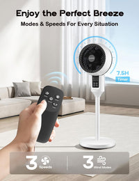 Adjustable Pedestal Fan with 3D Oscillation – Aerion