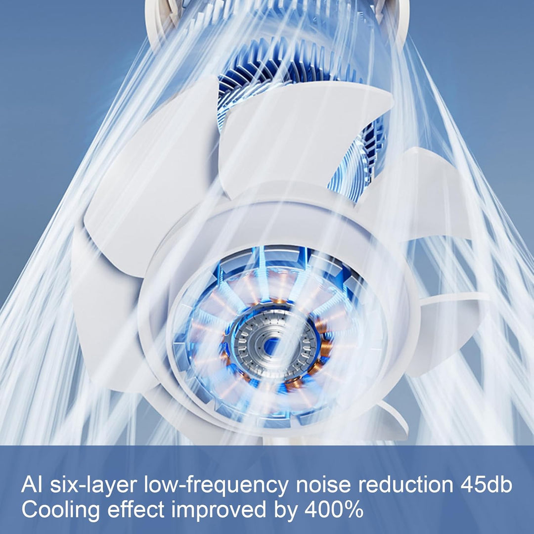 Portable Foldable Handheld Fan with LED Display 100 Speeds