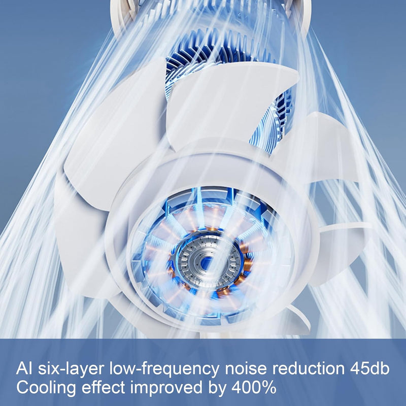 Portable Foldable Handheld Fan with LED Display 100 Speeds