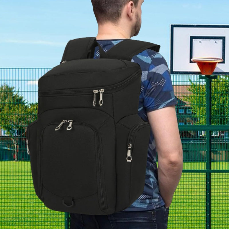 Men’s Basketball Backpack – Large 30L Sports Bag with Waterproof Bottom – Draycor