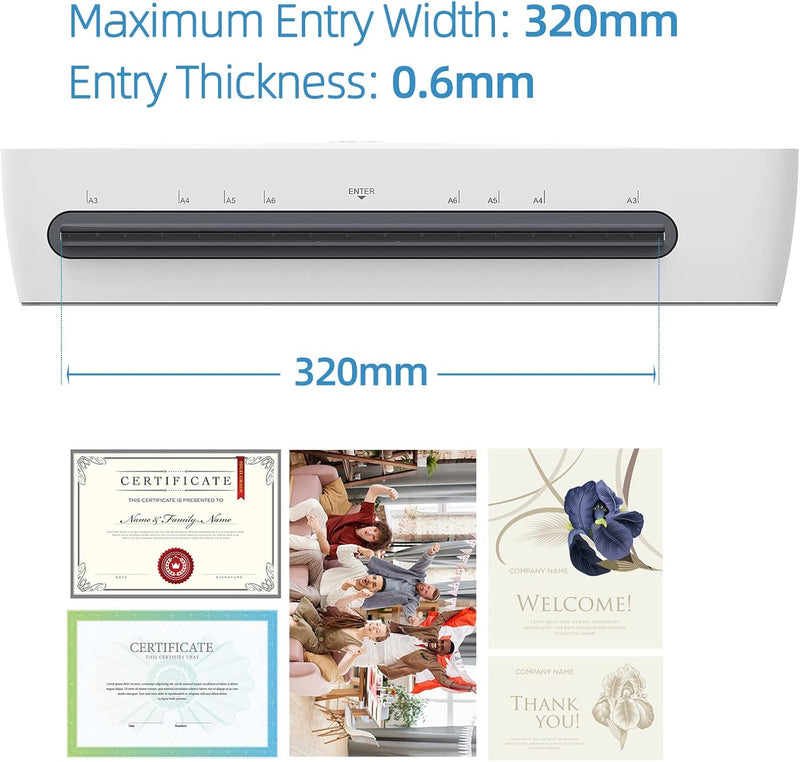 A3 Desktop Laminator Set with Hot & Cold Modes and 6-in-1 Functions – Lexaro