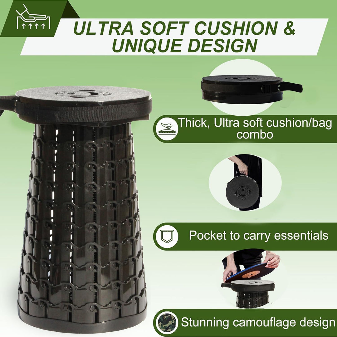 Collapsible Stool with Cushion – SitMax