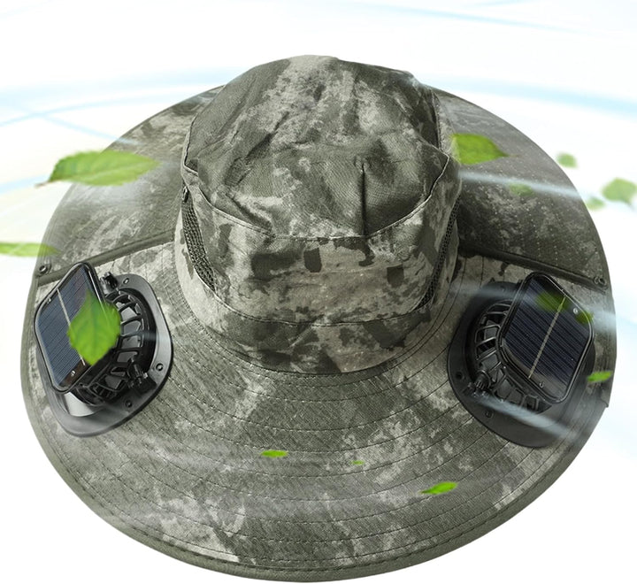 Solar Fan Cooling Hat with UV Protection – Solvoro