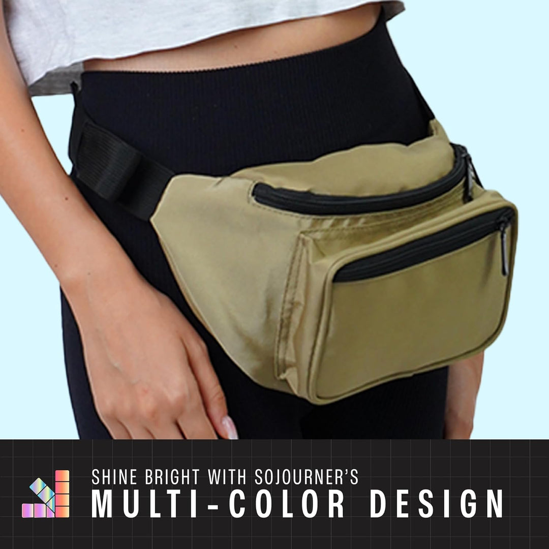Holographic Bum Bag with Adjustable Strap – Unisex Waist & Festival Pack (1+1 FREE)