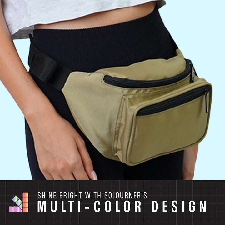 Holographic Bum Bag with Adjustable Strap – Unisex Waist & Festival Pack (1+1 FREE)