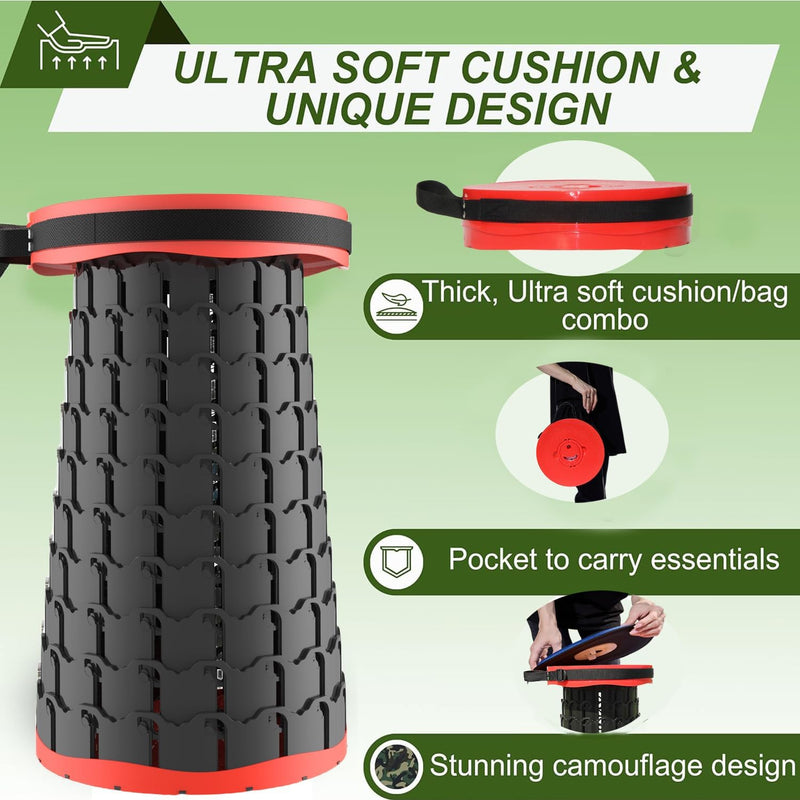 Collapsible Stool with Cushion – SitMax