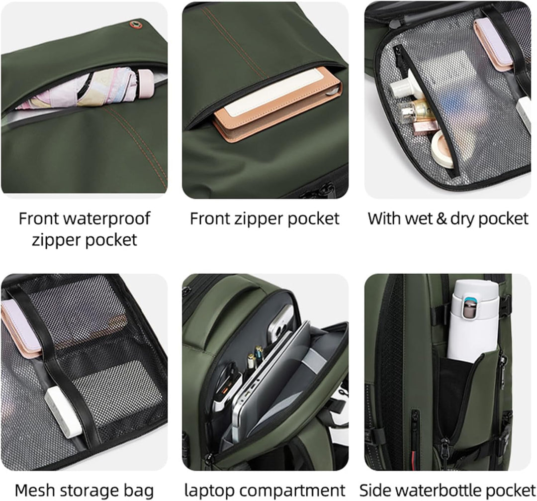 Expandable & Waterproof Travel Backpack with Vacuum Compression – Arvid