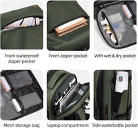 Expandable & Waterproof Travel Backpack with Vacuum Compression – Arvid