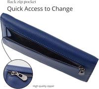 Ultra-thin RFID Blocking Leather Card Wallet - Renée