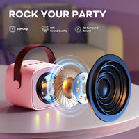Portable Mini Karaoke Machine with Bluetooth Speaker & 2 Wireless Mics – Veylo