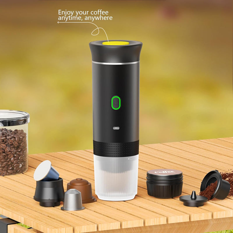 Portable 3-in-1 Espresso Coffee Maker with Rechargeable Battery – Raverno
