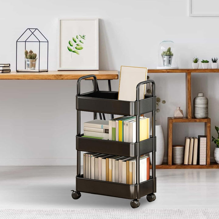 Rolling Utility Cart with Wheels & Handle – Veyora