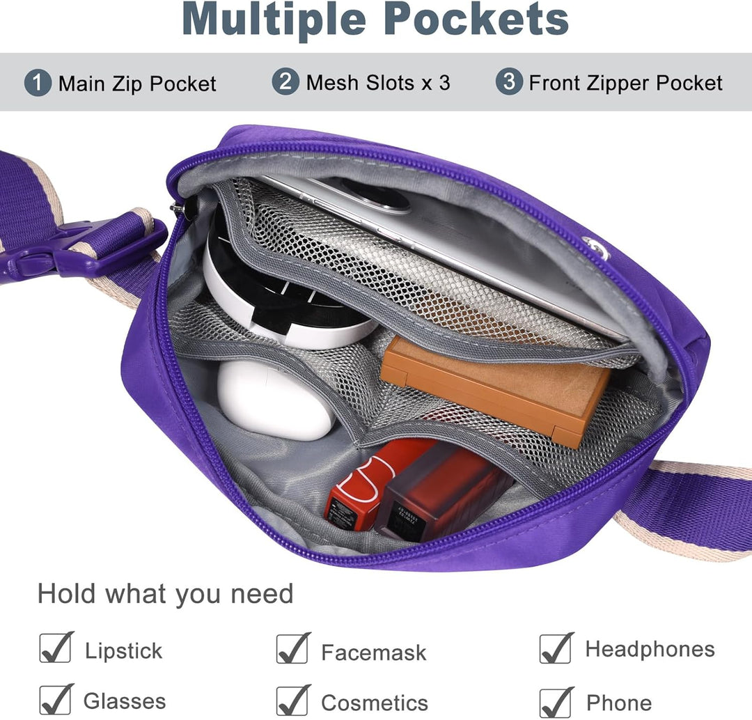 Lightweight Mini Crossbody Waist Bag with Adjustable Strap – Unisex Everyday Pack (1+1 FREE)