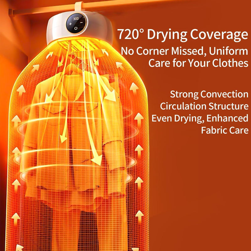 Portable Clothes Dryer with Folding Bag for Small Spaces