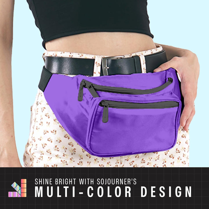 Holographic Bum Bag with Adjustable Strap – Unisex Waist & Festival Pack (1+1 FREE)