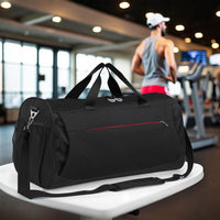 Large 45L Waterproof Sports Duffel with Shoe Compartment & Wet Pocket – Unisex Gym & Travel Bag