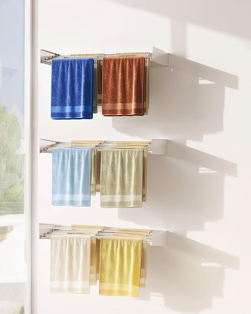 Wall-Mounted Foldable Clothes Drying Rack – DryWall