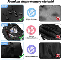 Compact Waterproof Gym Duffel with Shoe & Wet Pocket – Unisex Sports Travel Bag