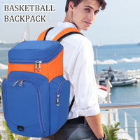 Men’s Basketball Backpack – Large 30L Sports Bag with Waterproof Bottom – Draycor
