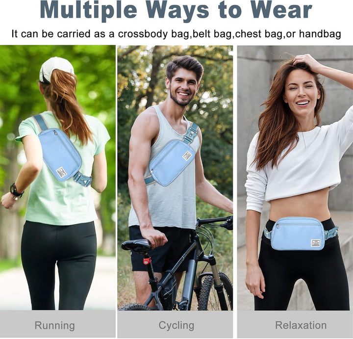 Lightweight Mini Crossbody Waist Bag with Adjustable Strap – Unisex Everyday Pack (1+1 FREE)