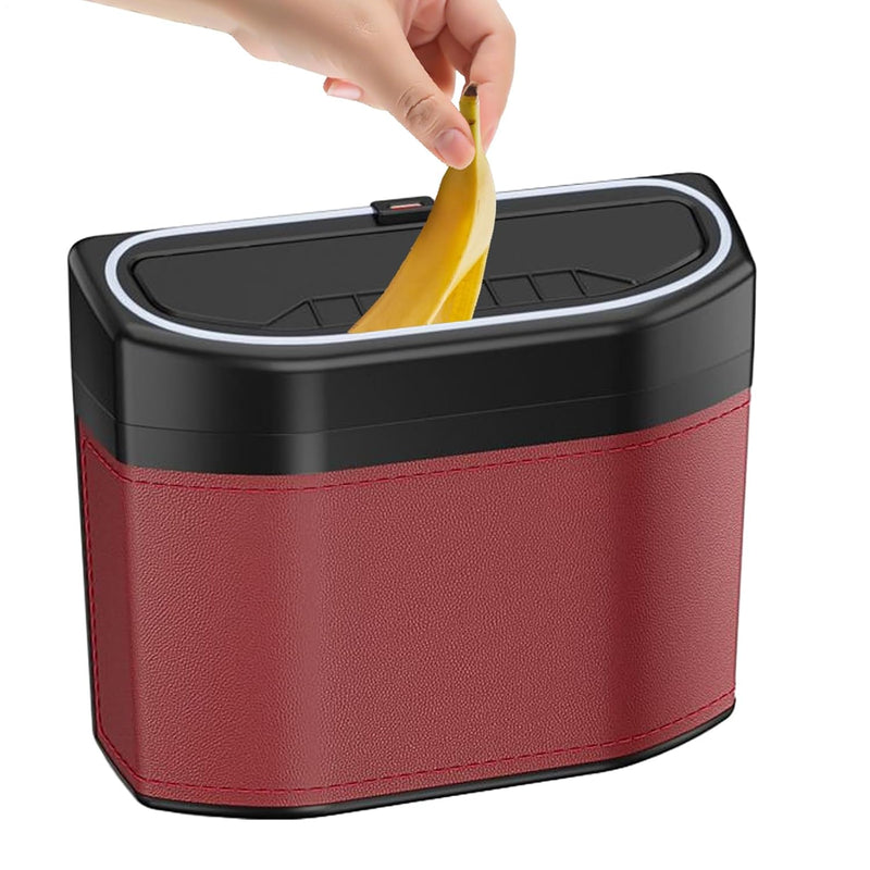 Smell-Proof Car Trash Can with Touch Light – Lurevo