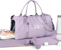 Waterproof Travel Duffel with Shoe Compartment & Wet Pocket – Unisex Gym Bag