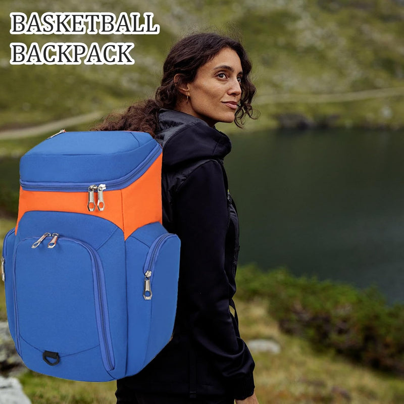Men’s Basketball Backpack – Large 30L Sports Bag with Waterproof Bottom – Draycor
