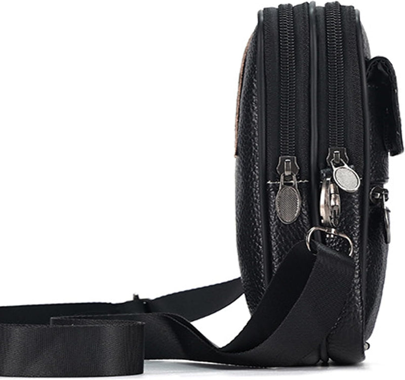Genuine Leather Multi-Purpose Crossbody & Travel Waist Bag