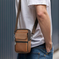 Genuine Leather Multi-Purpose Crossbody & Travel Waist Bag