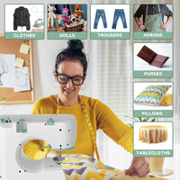 Portable Sewing Machine with 12 Stitches & Extension Table – StitchPro