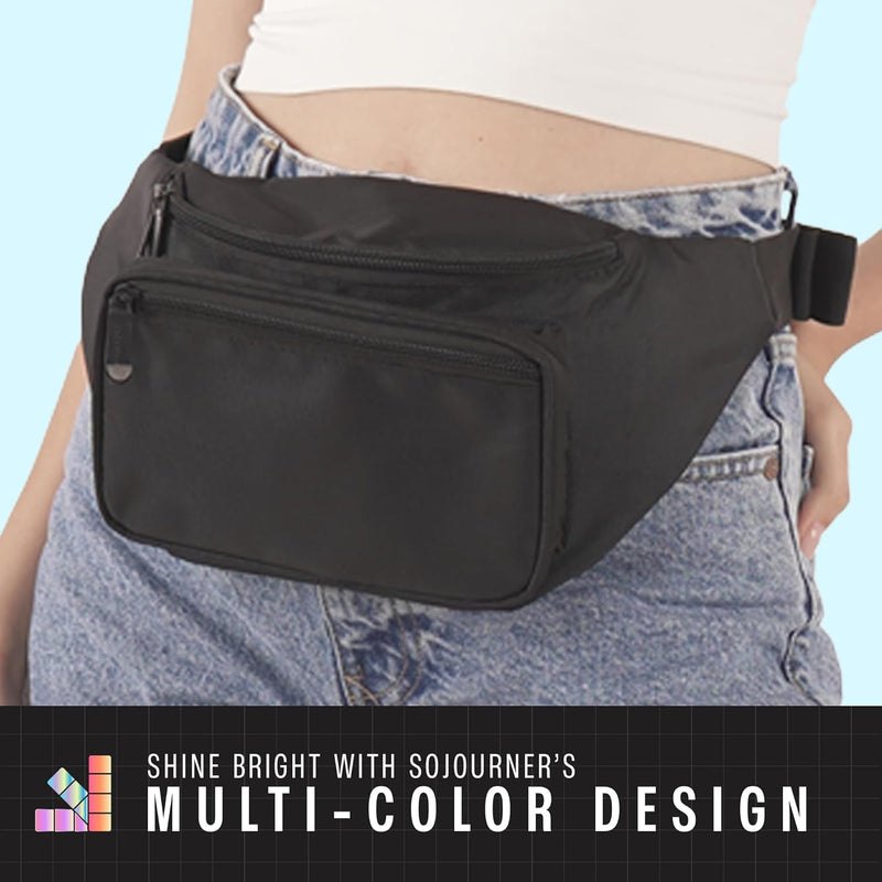 Holographic Bum Bag with Adjustable Strap – Unisex Waist & Festival Pack (1+1 FREE)
